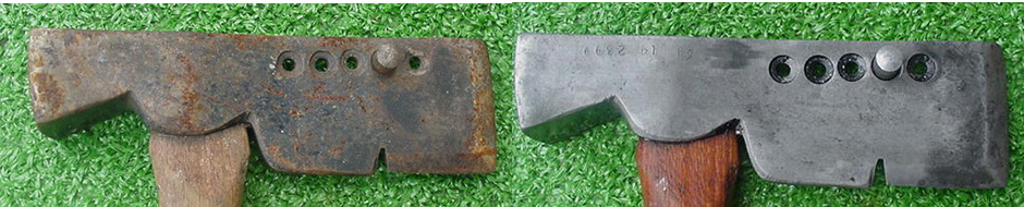 rust on a hatchet removed with evapo-rust
